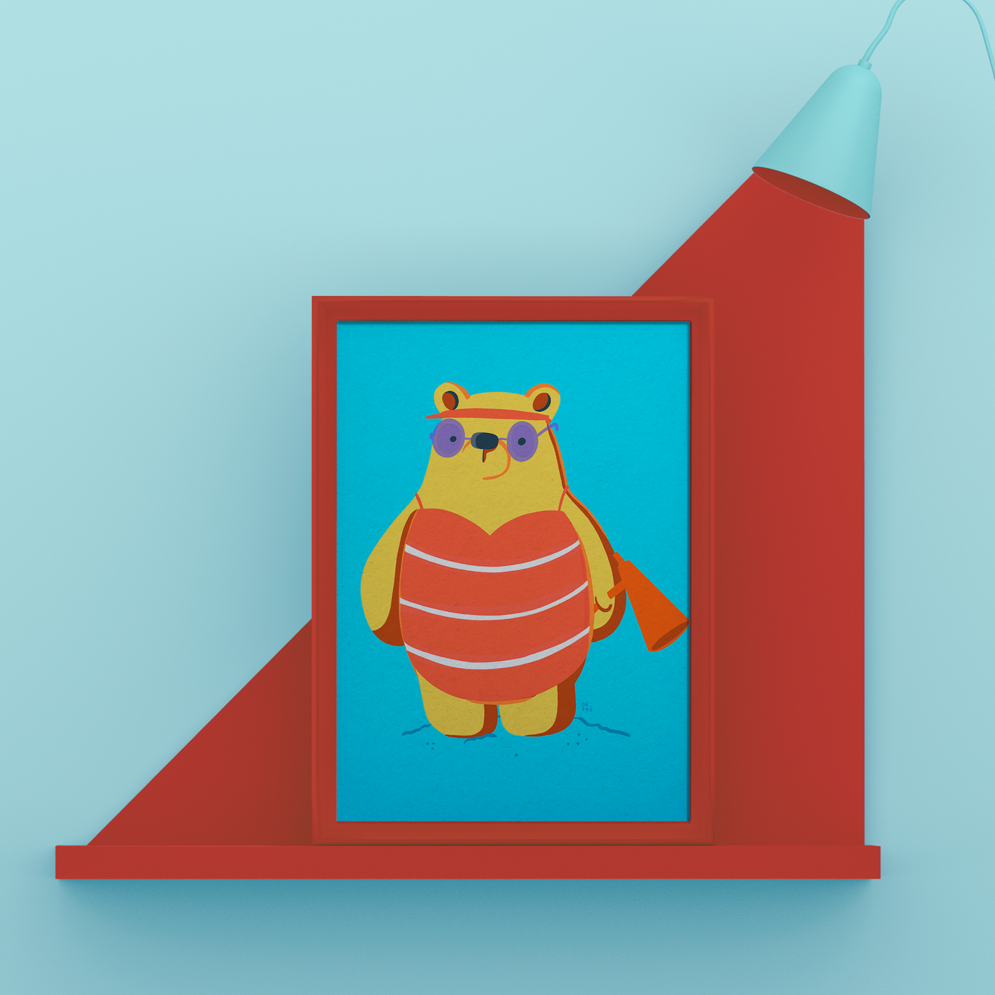 poster, kinderkamer, beren, redder