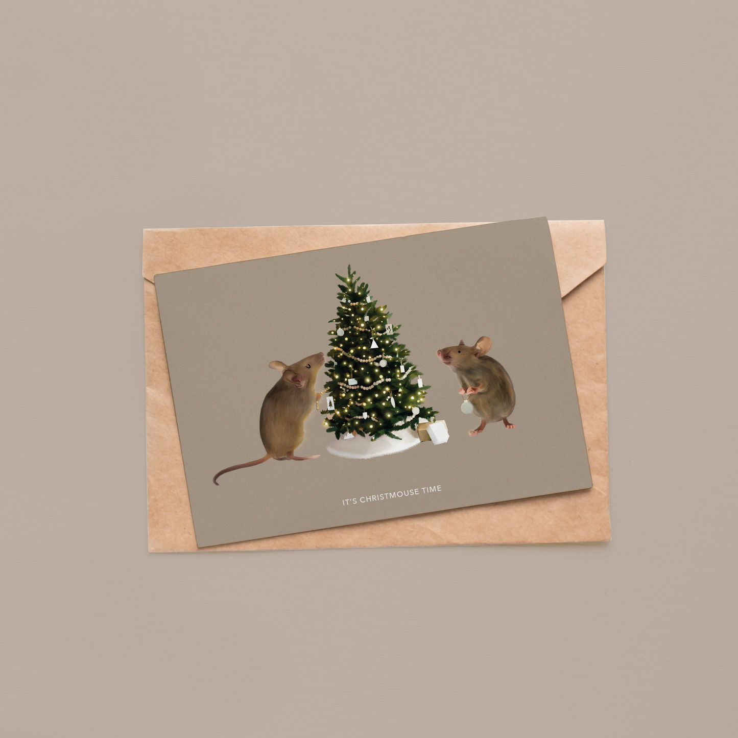 Kerstkaart Christmouse is coming!