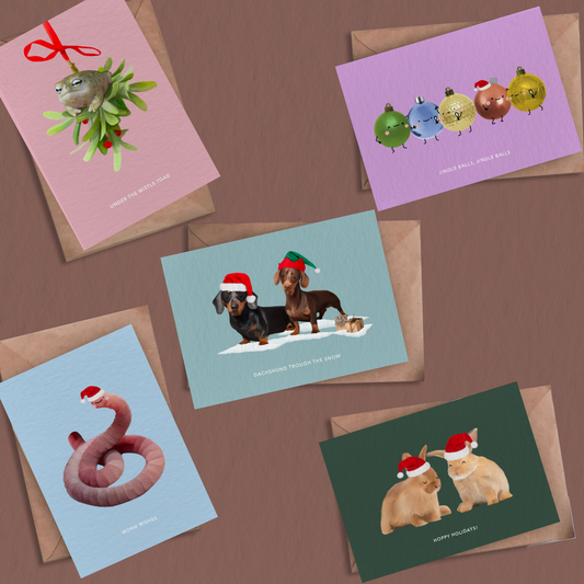 Kerstkaartjes Christmas cuties